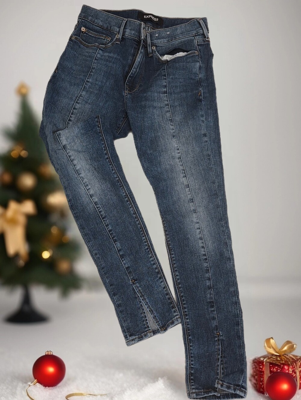 *1426 Express stretch Jeans legging mid rise Women size 6